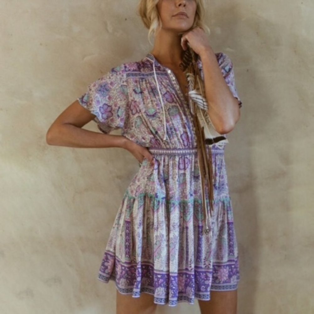 🎉HP!!🎉LAVENDER FIELDS Spring Fling Dress - Picture 2 of 3